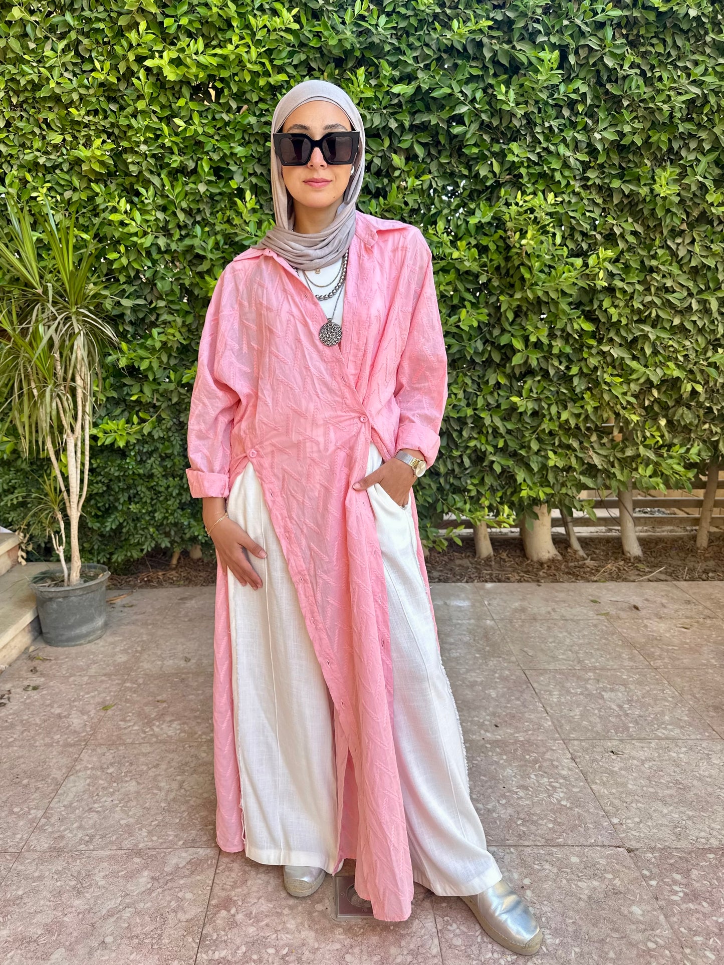 Pink dress shirt