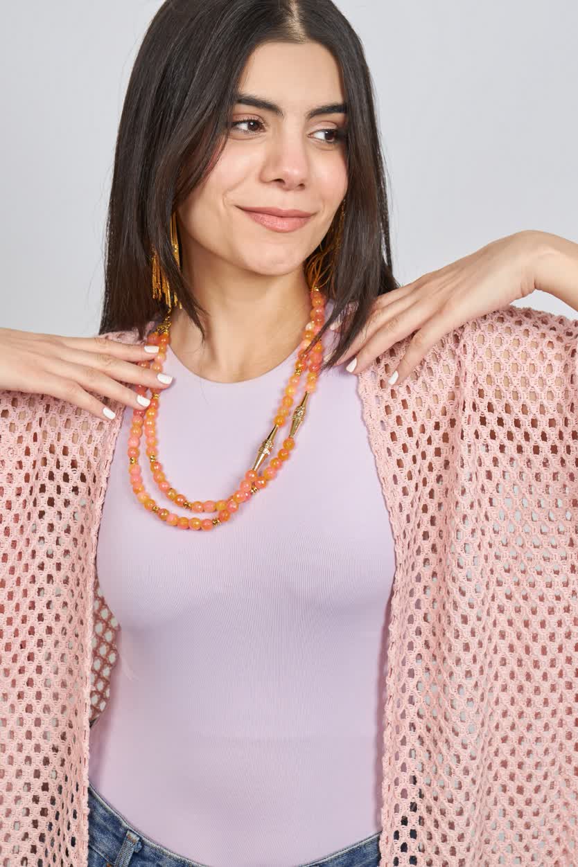 Bohemia kimono in rose