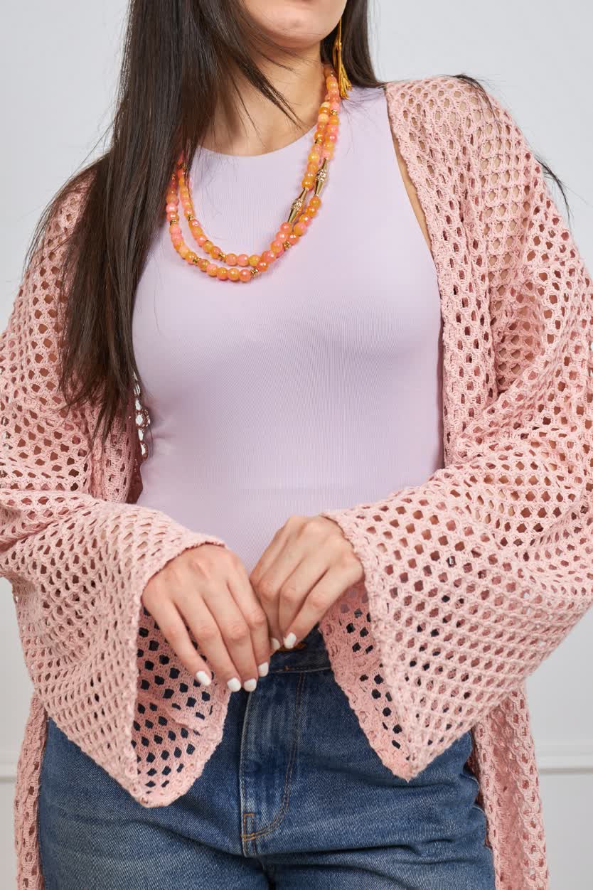 Bohemia kimono in rose