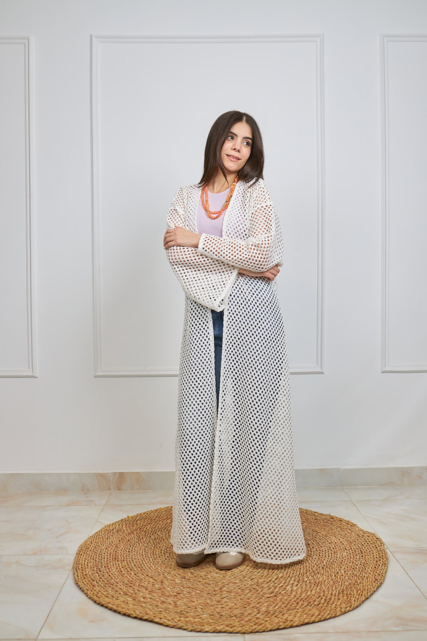 Bohemia kimono in off white