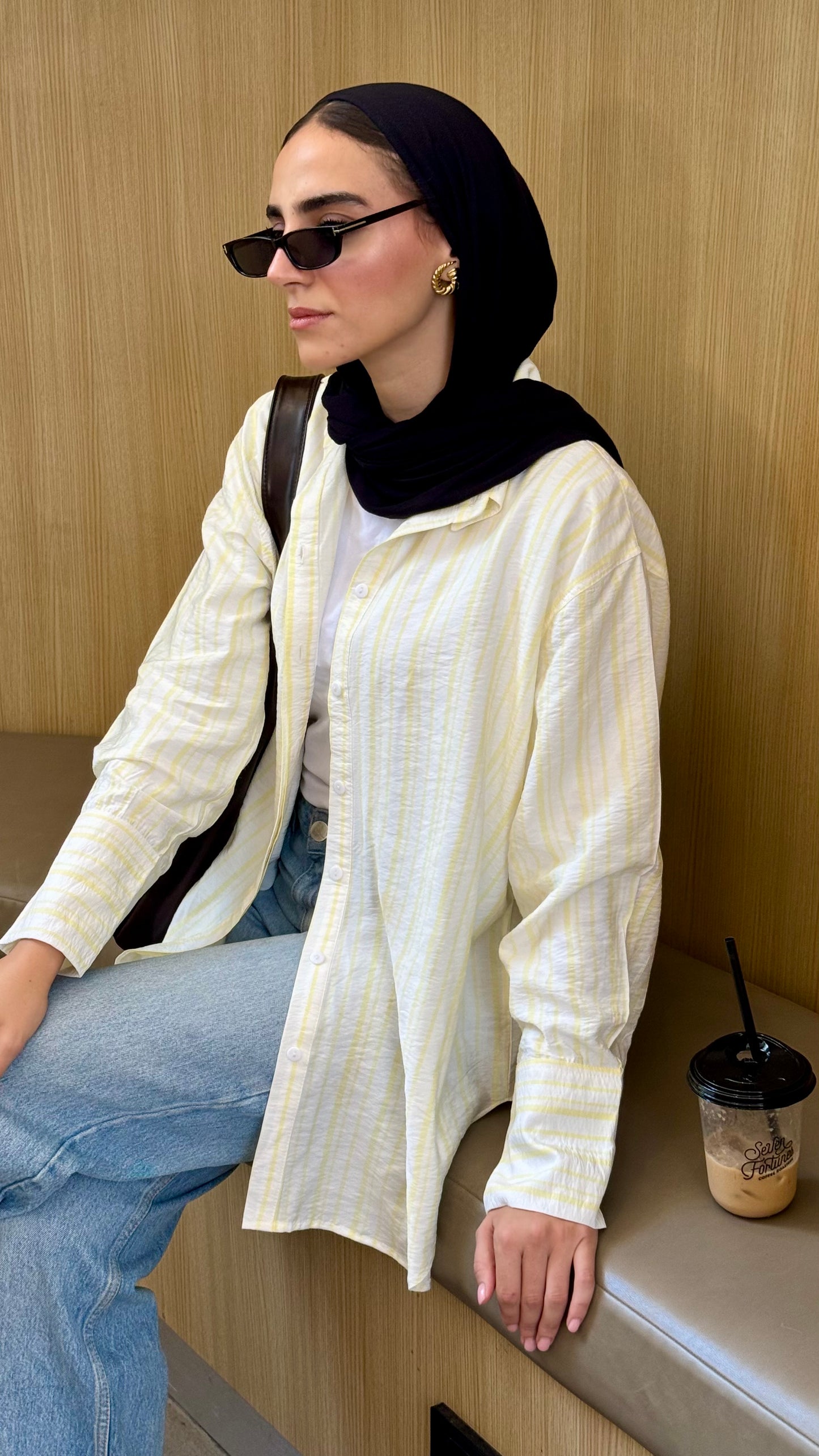 Yellow strips shirt