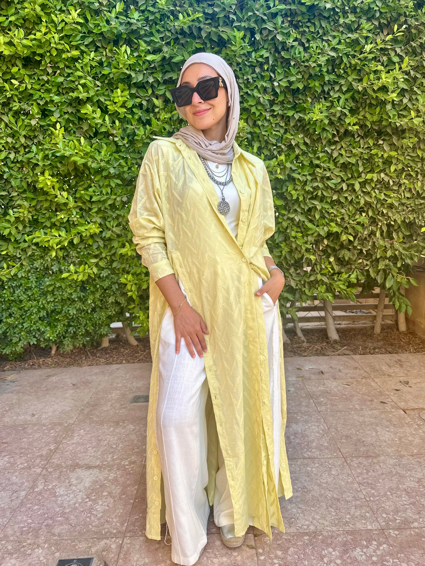 Yellow dress shirt