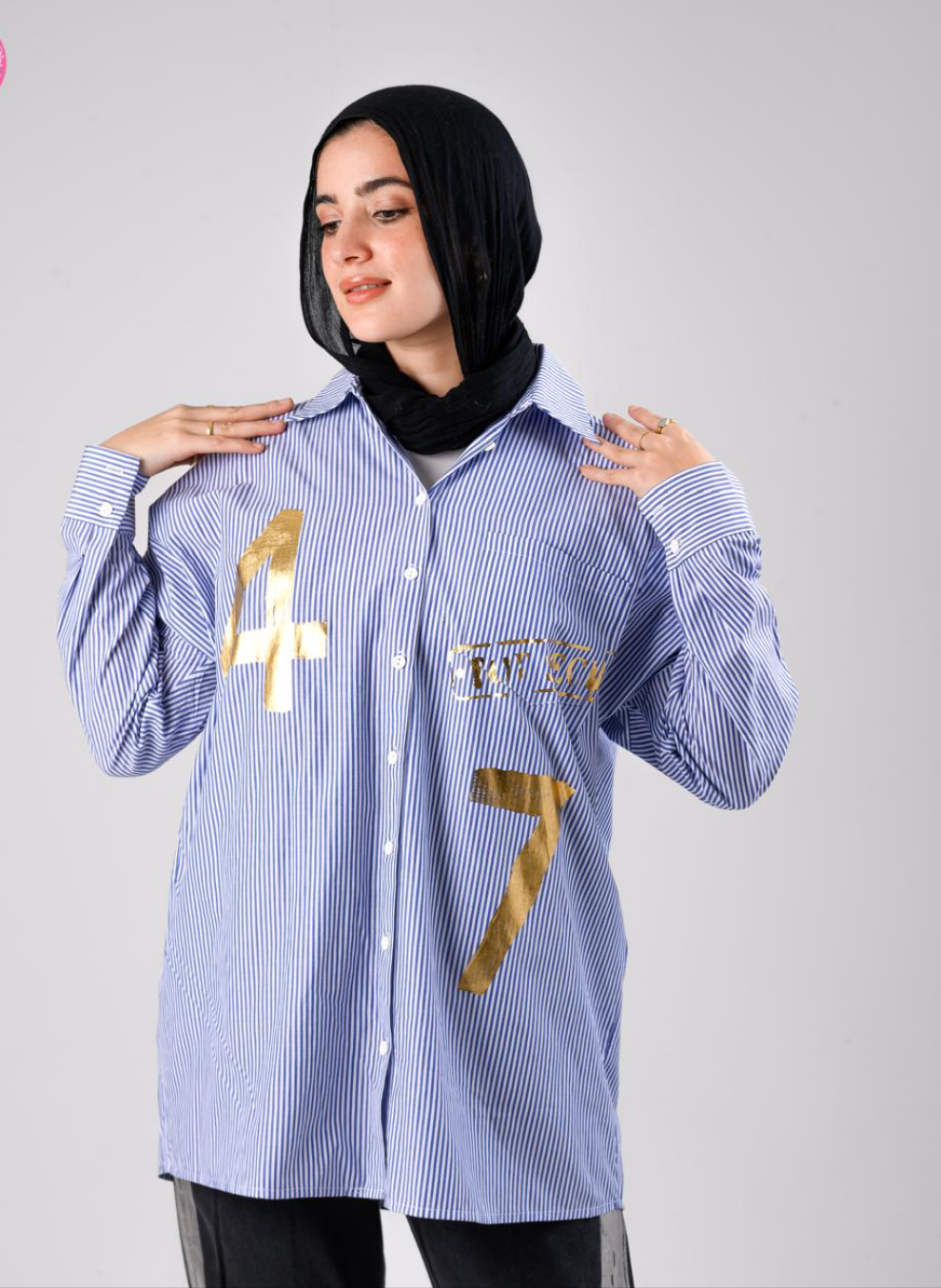 Stripped gold shirt