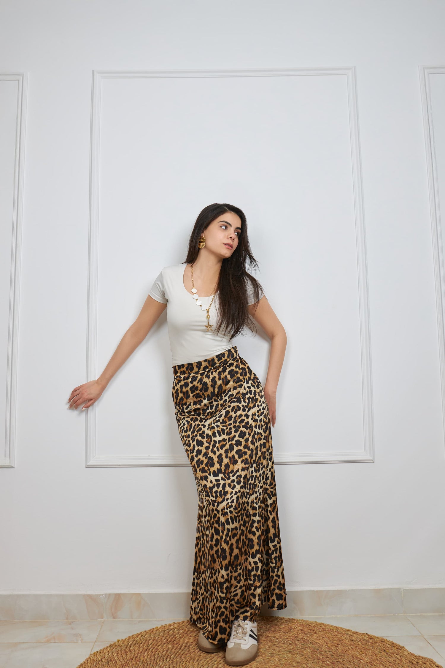 Leopard skirt