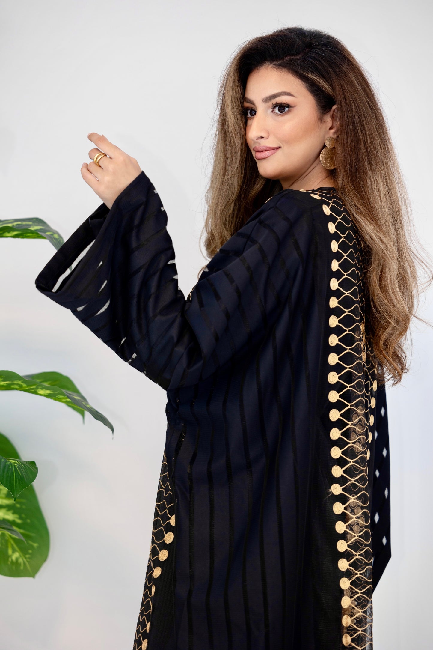 Moroccan abaya goldish