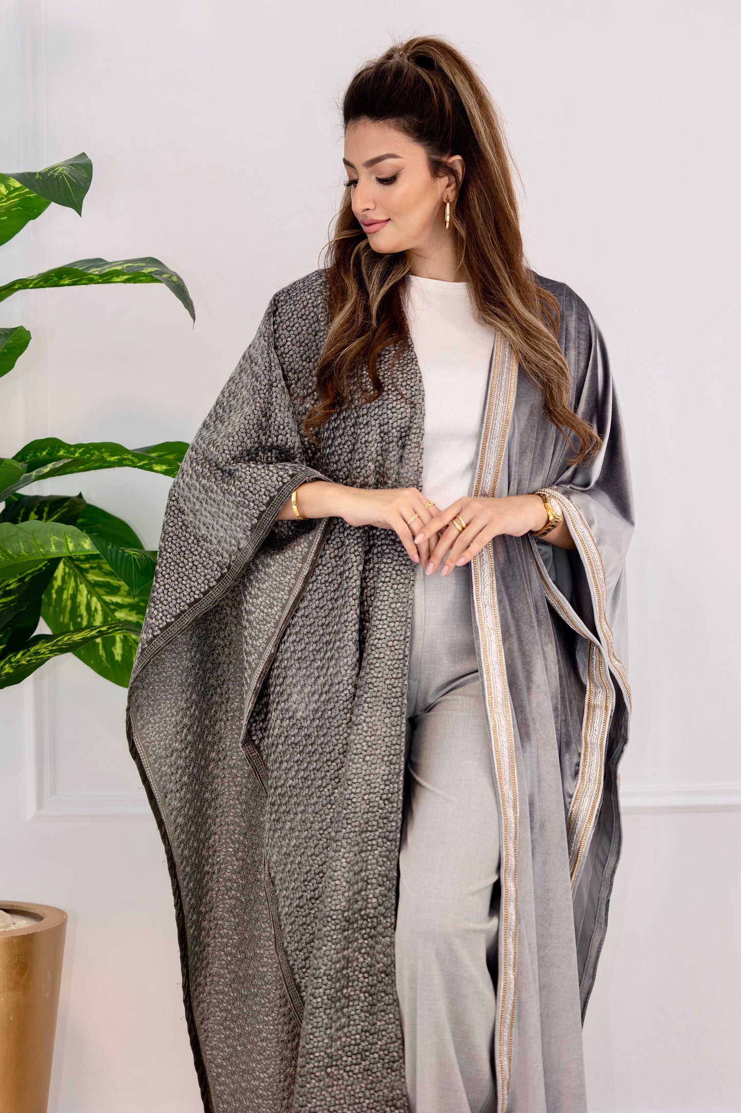 Half elegant half rich kaftan