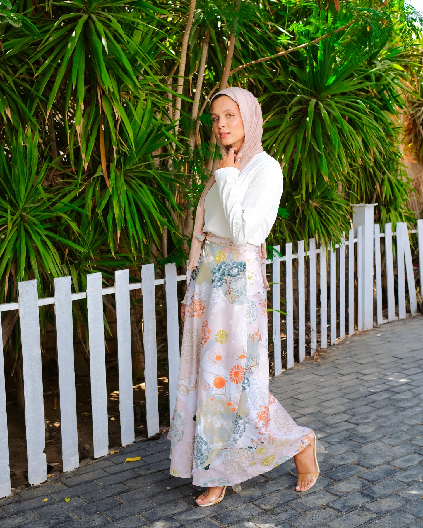 Ocean wonder wrap skirt