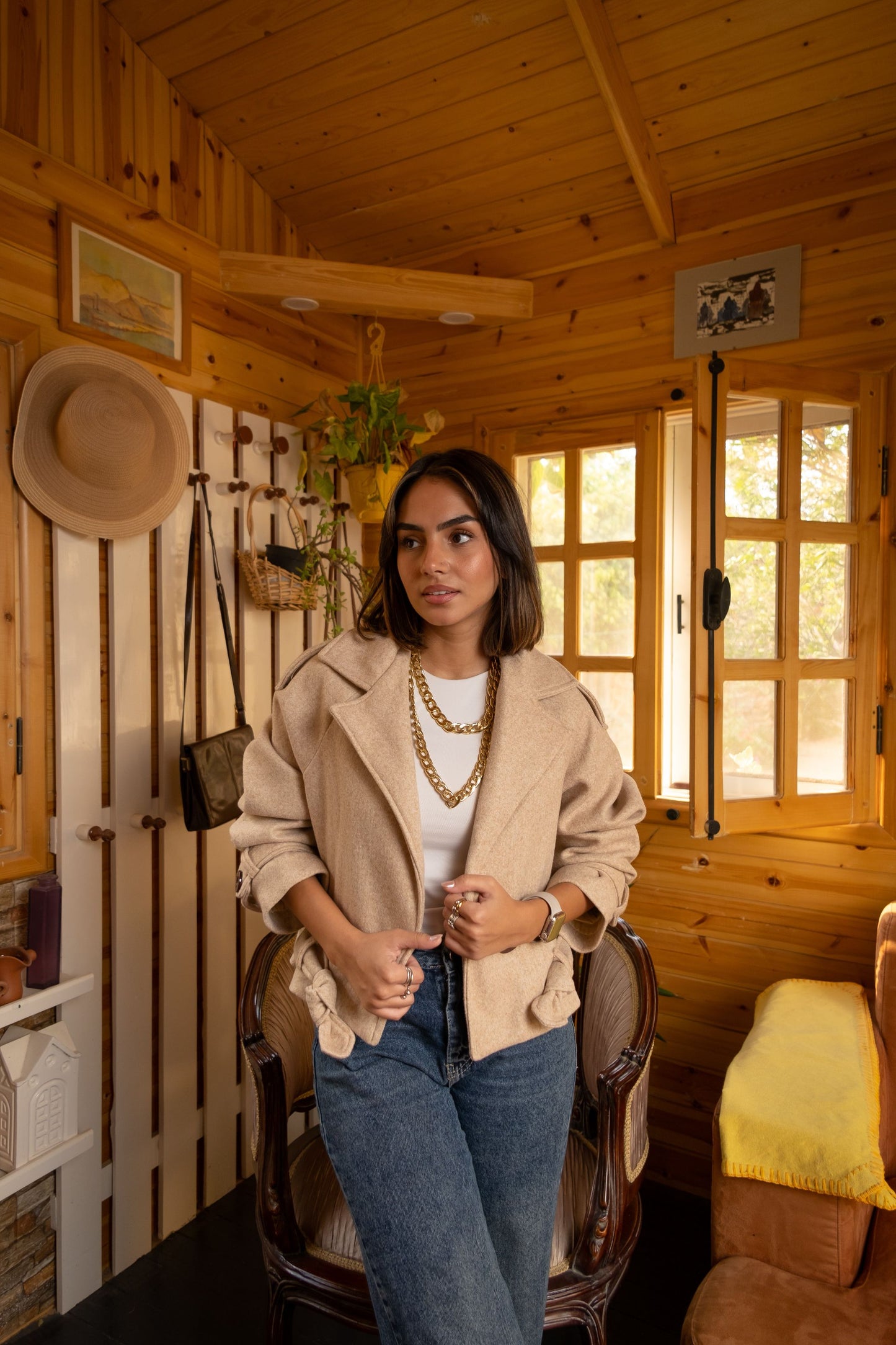 Cropped Broadcloth jacket