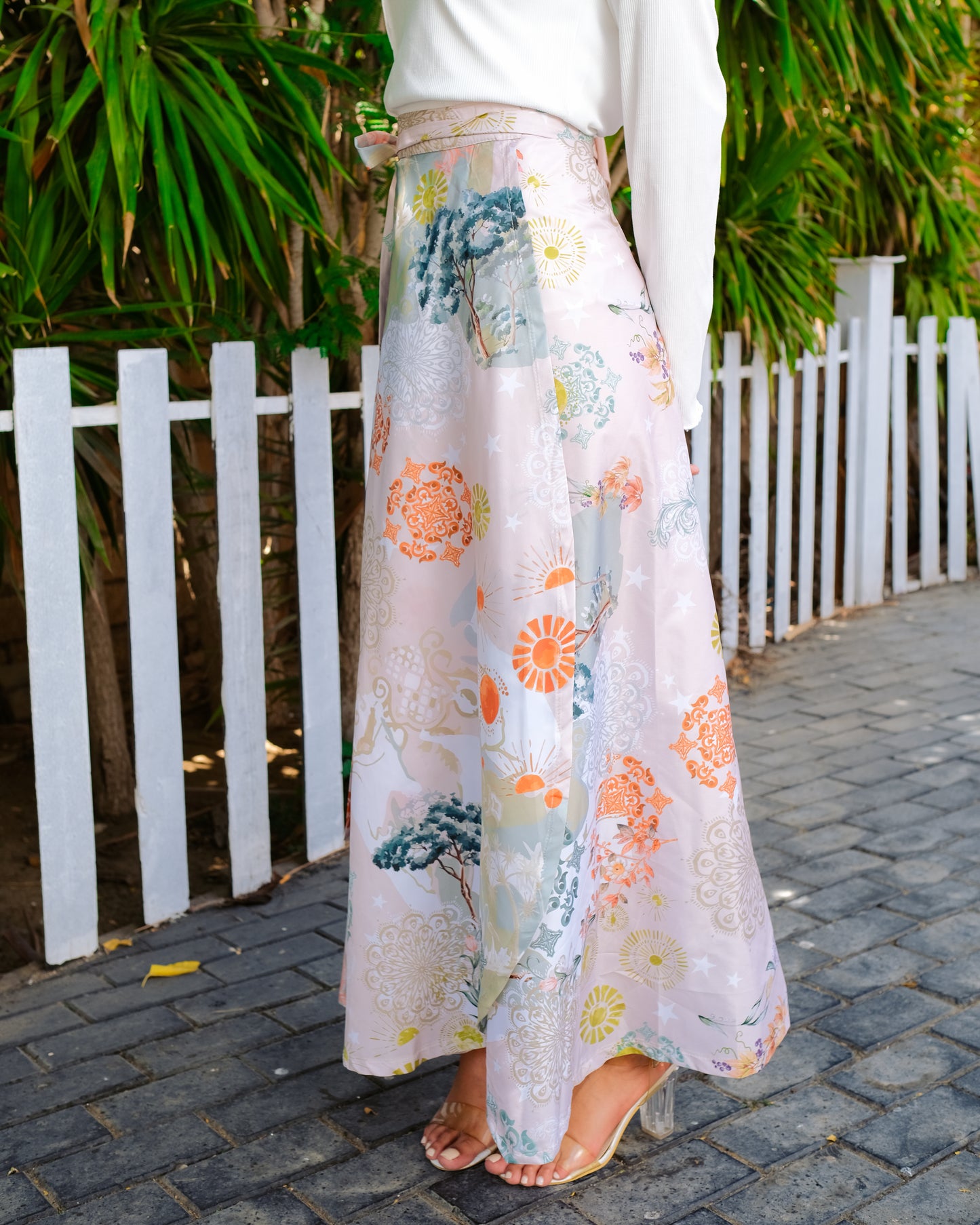 Ocean wonder wrap skirt