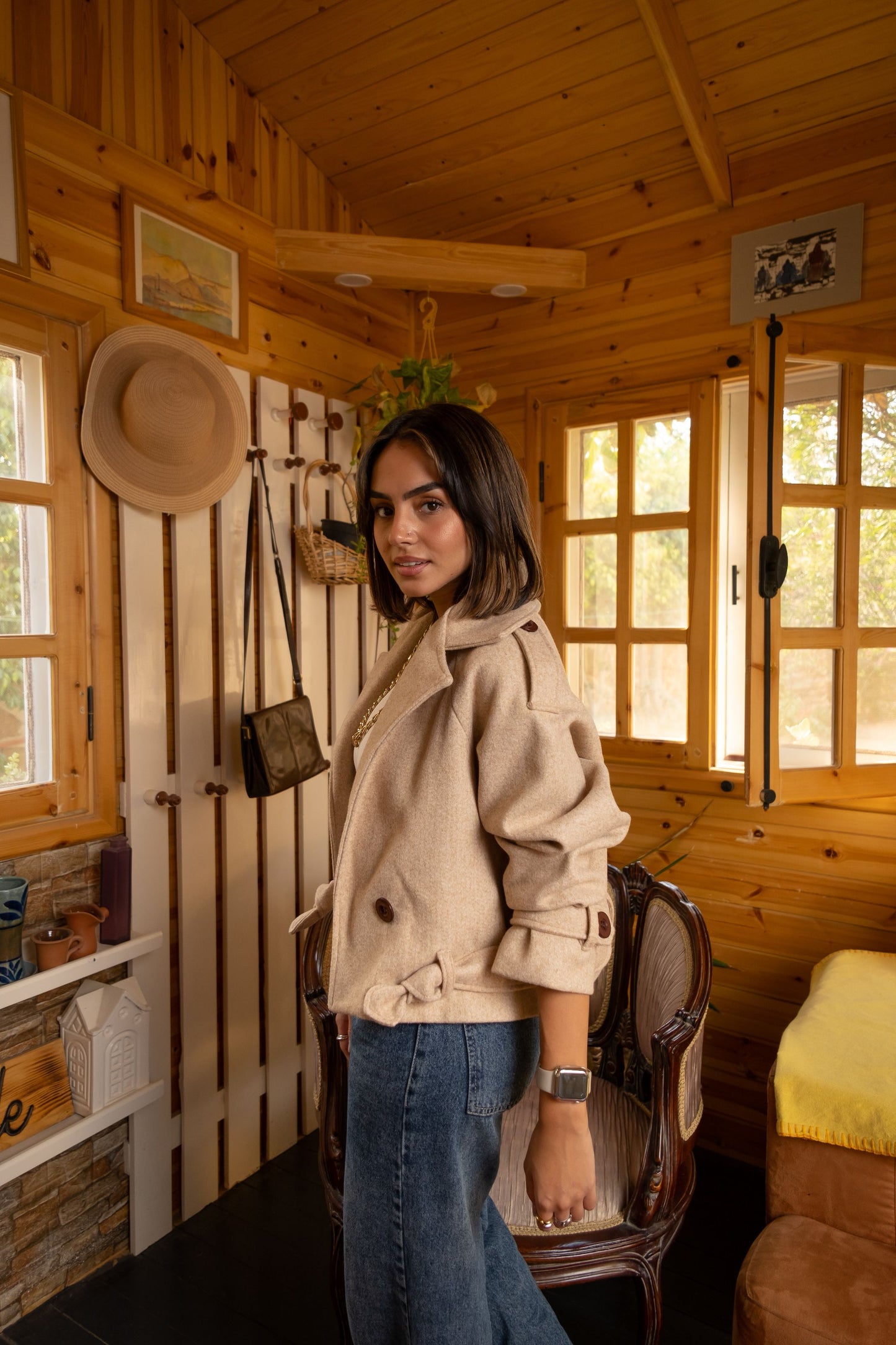 Cropped Broadcloth jacket