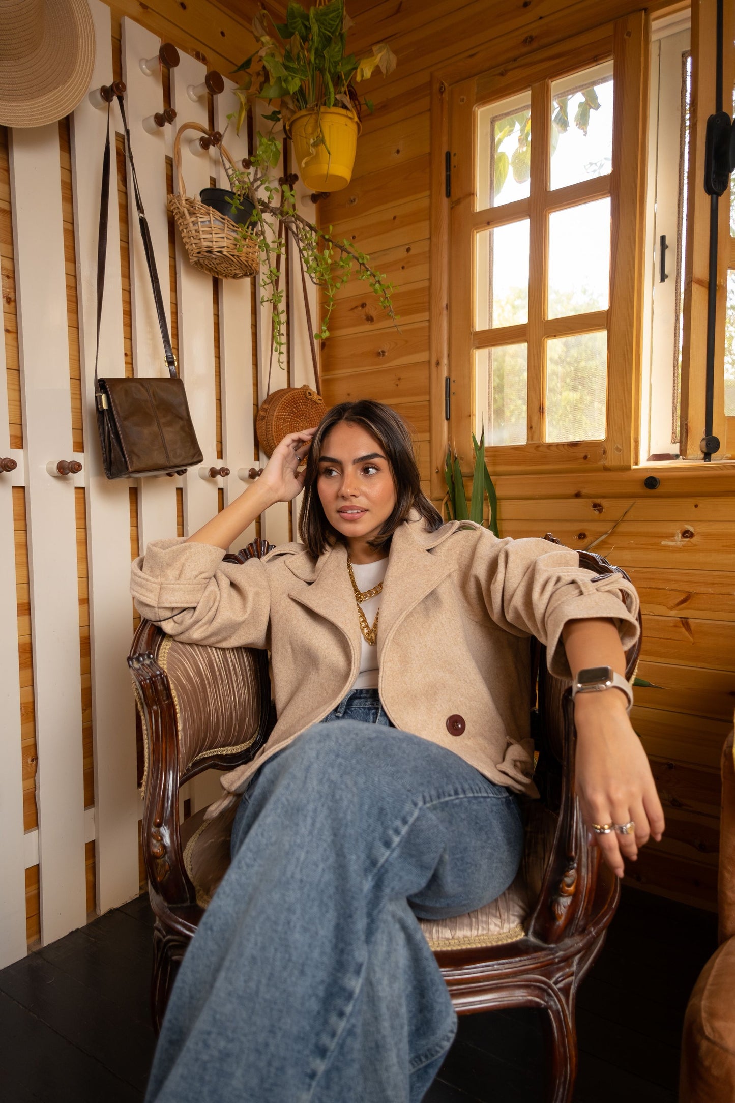 Cropped Broadcloth jacket