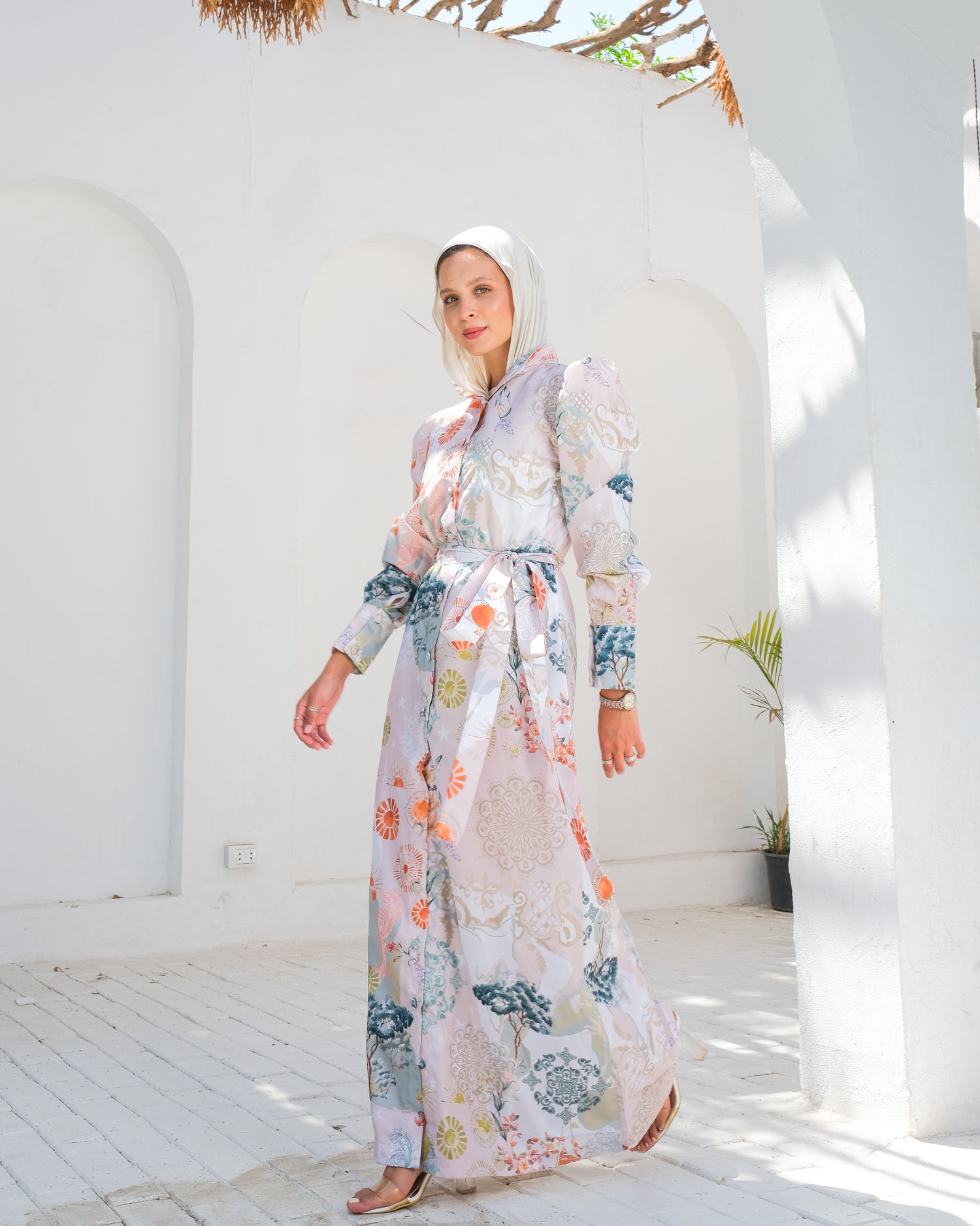 Bohemian shirt dress
