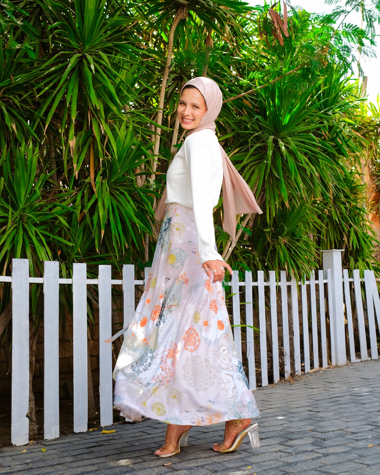 Ocean wonder wrap skirt
