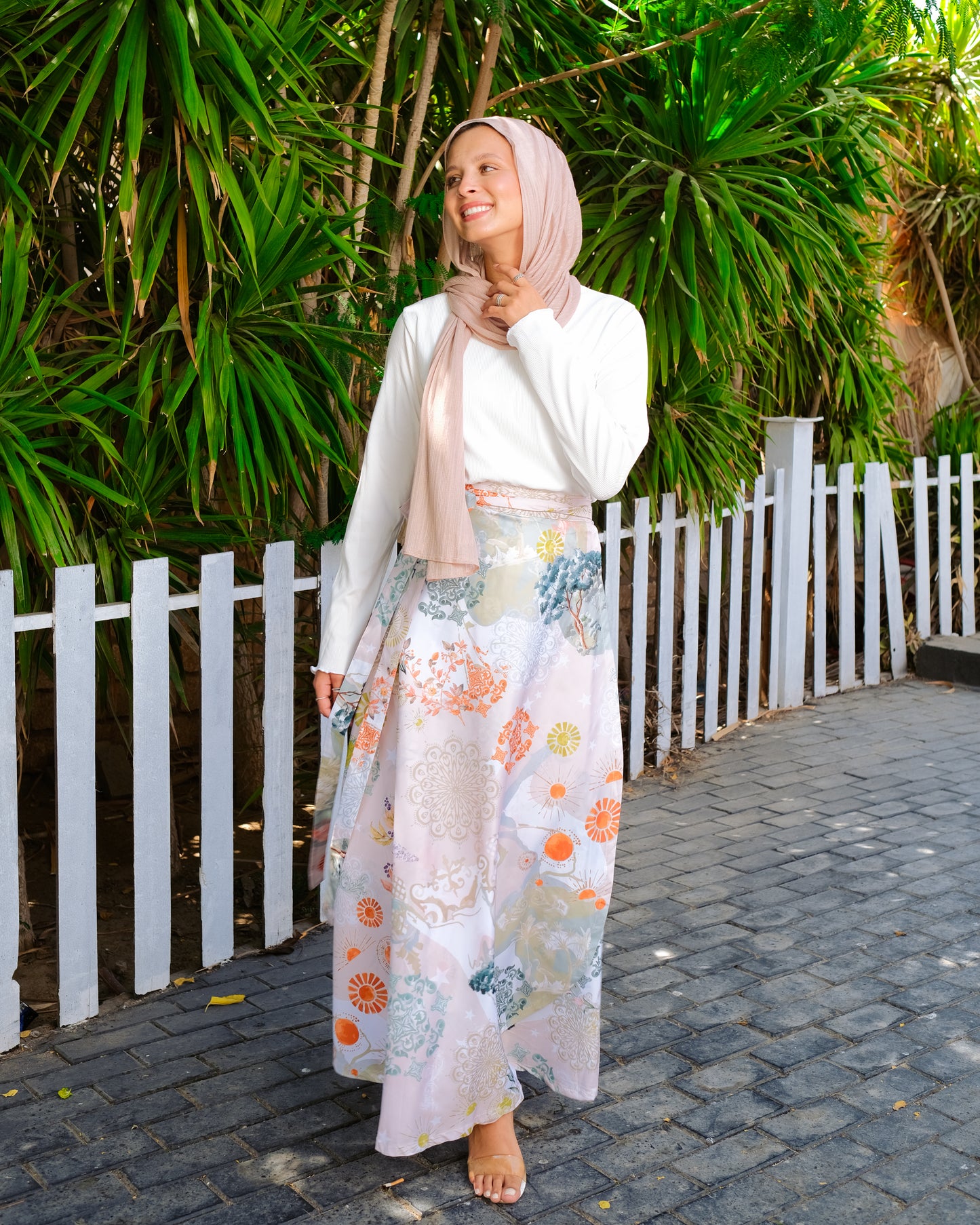 Ocean wonder wrap skirt