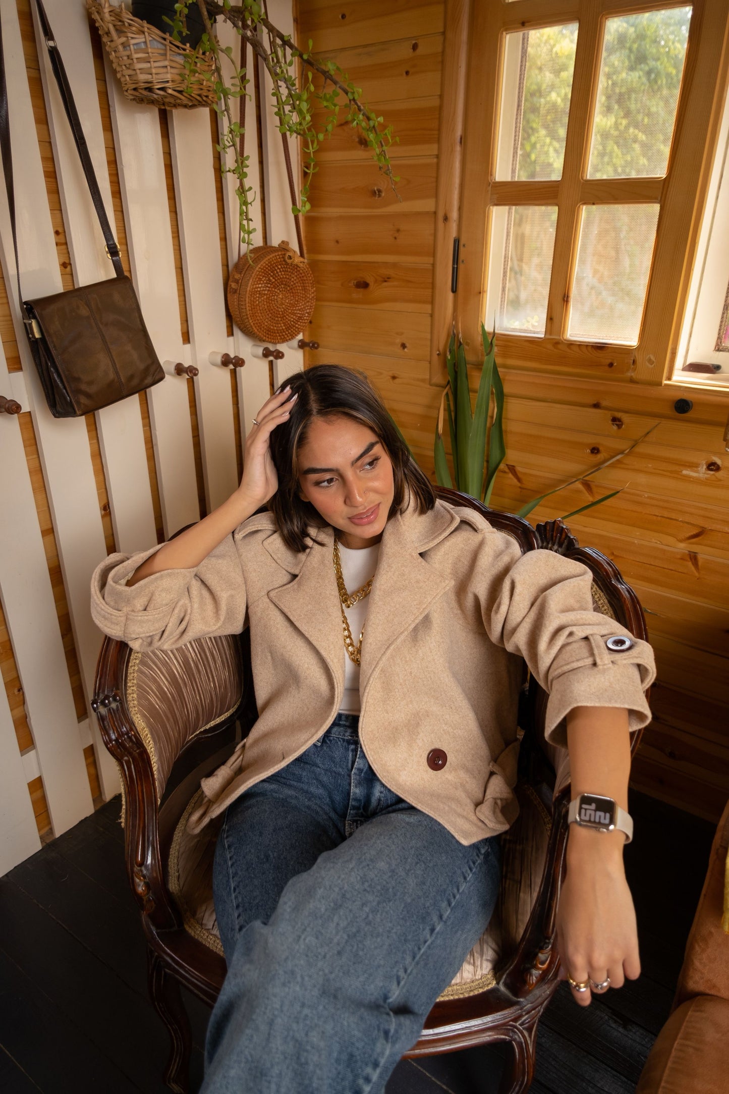 Cropped Broadcloth jacket