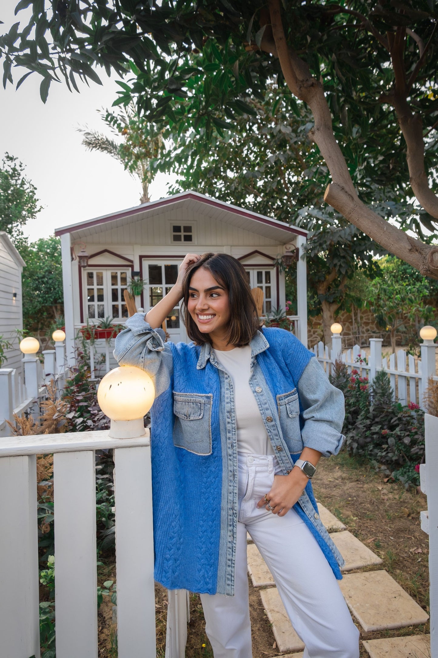 knitwear Denim Shirt