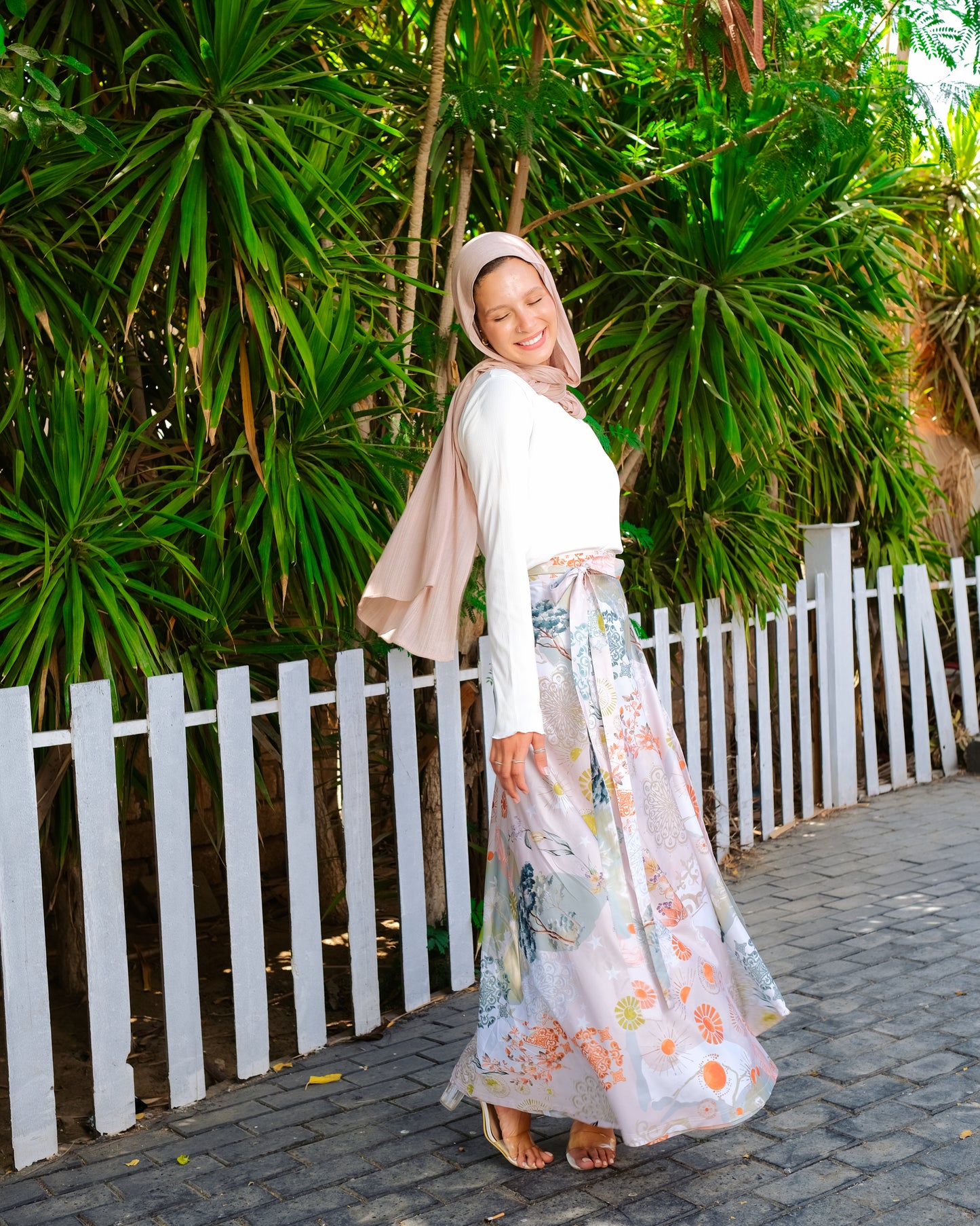 Ocean wonder wrap skirt