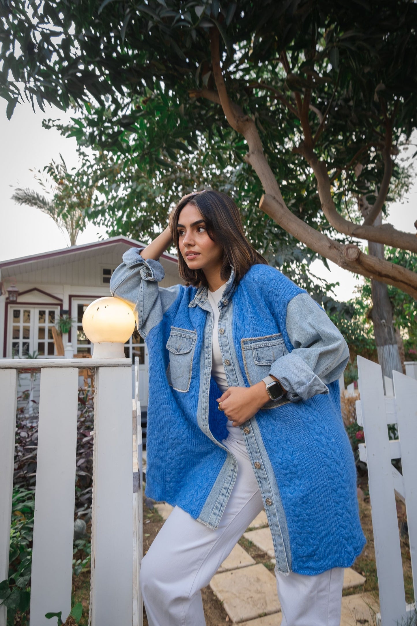 knitwear Denim Shirt