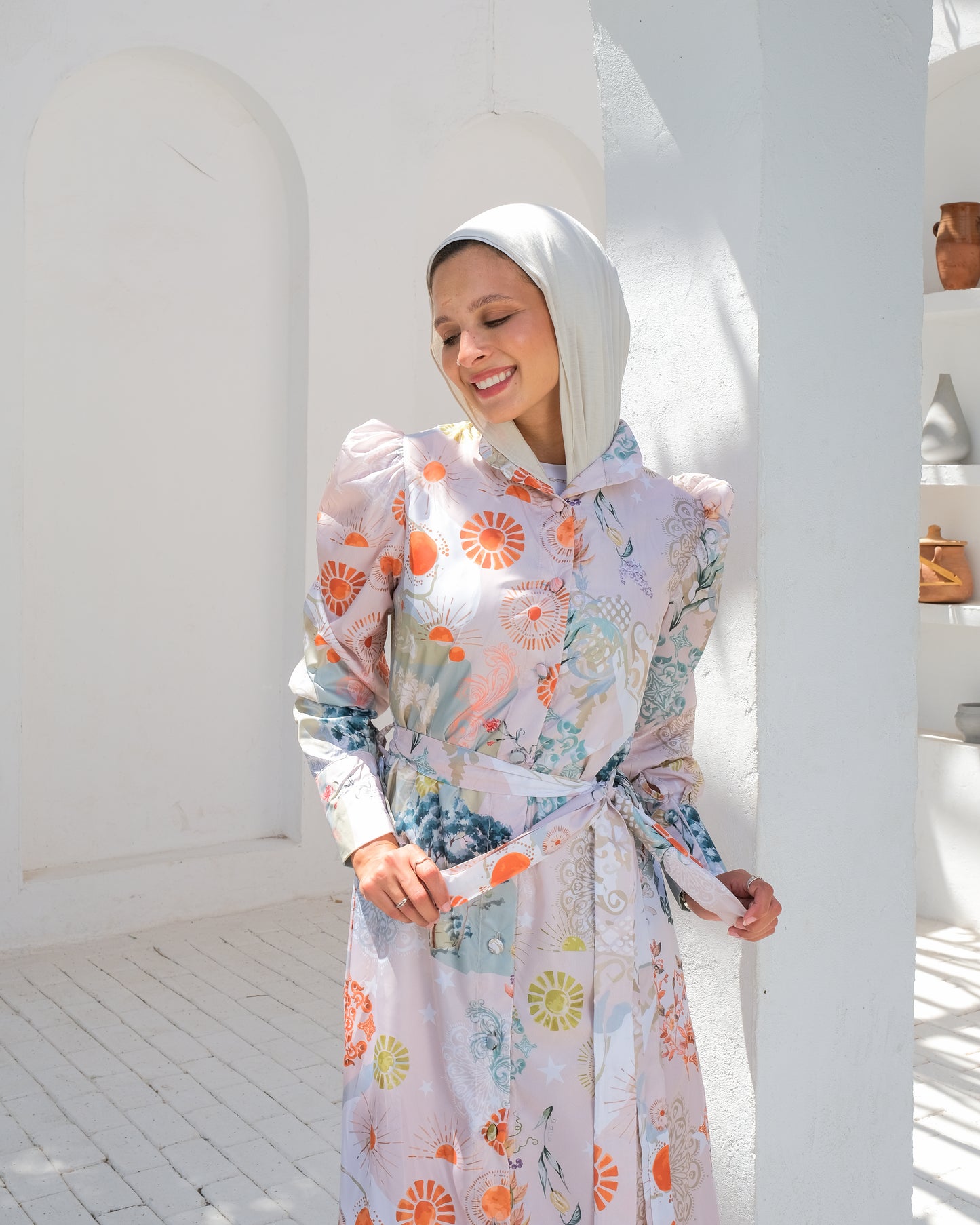 Bohemian shirt dress