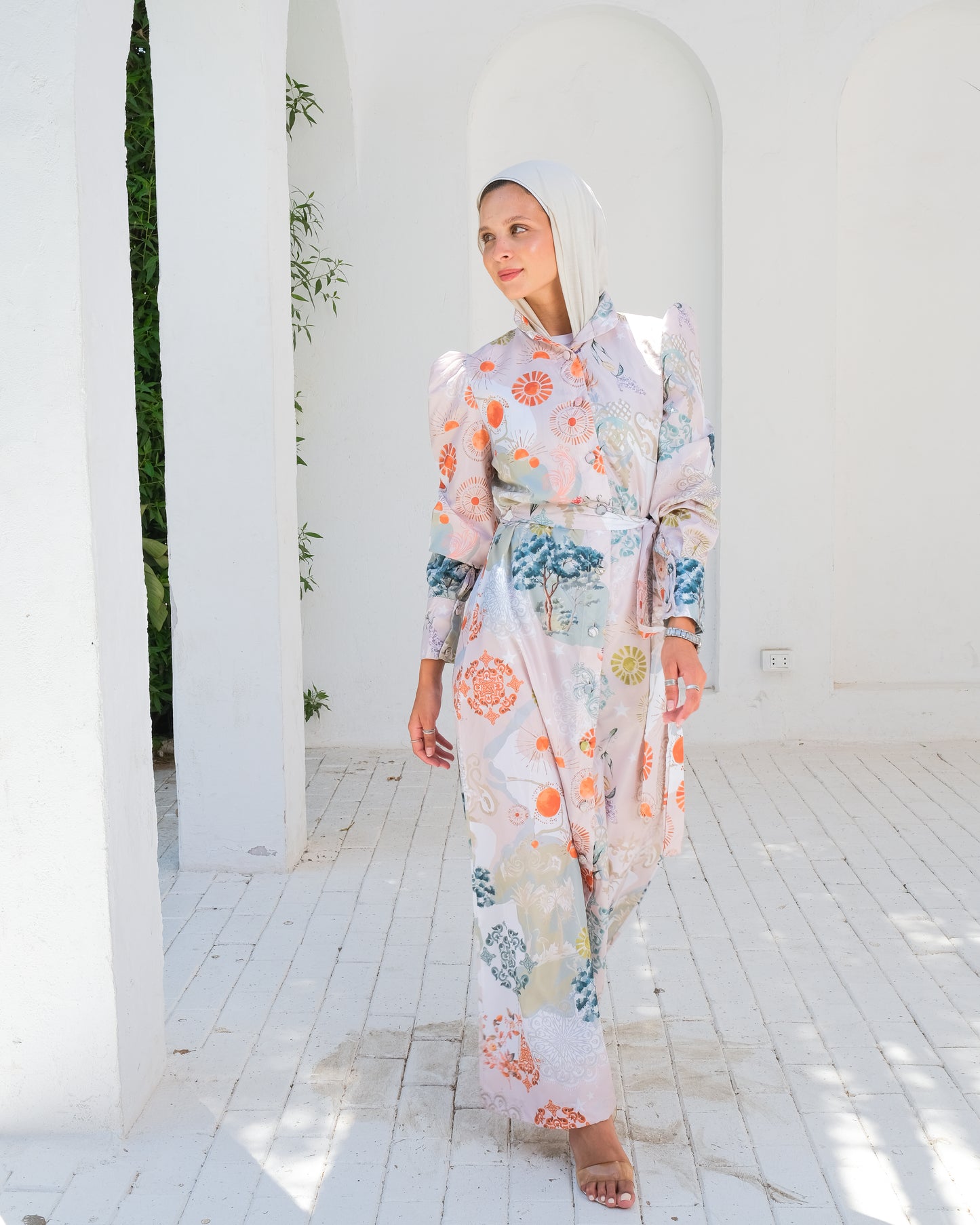 Bohemian shirt dress