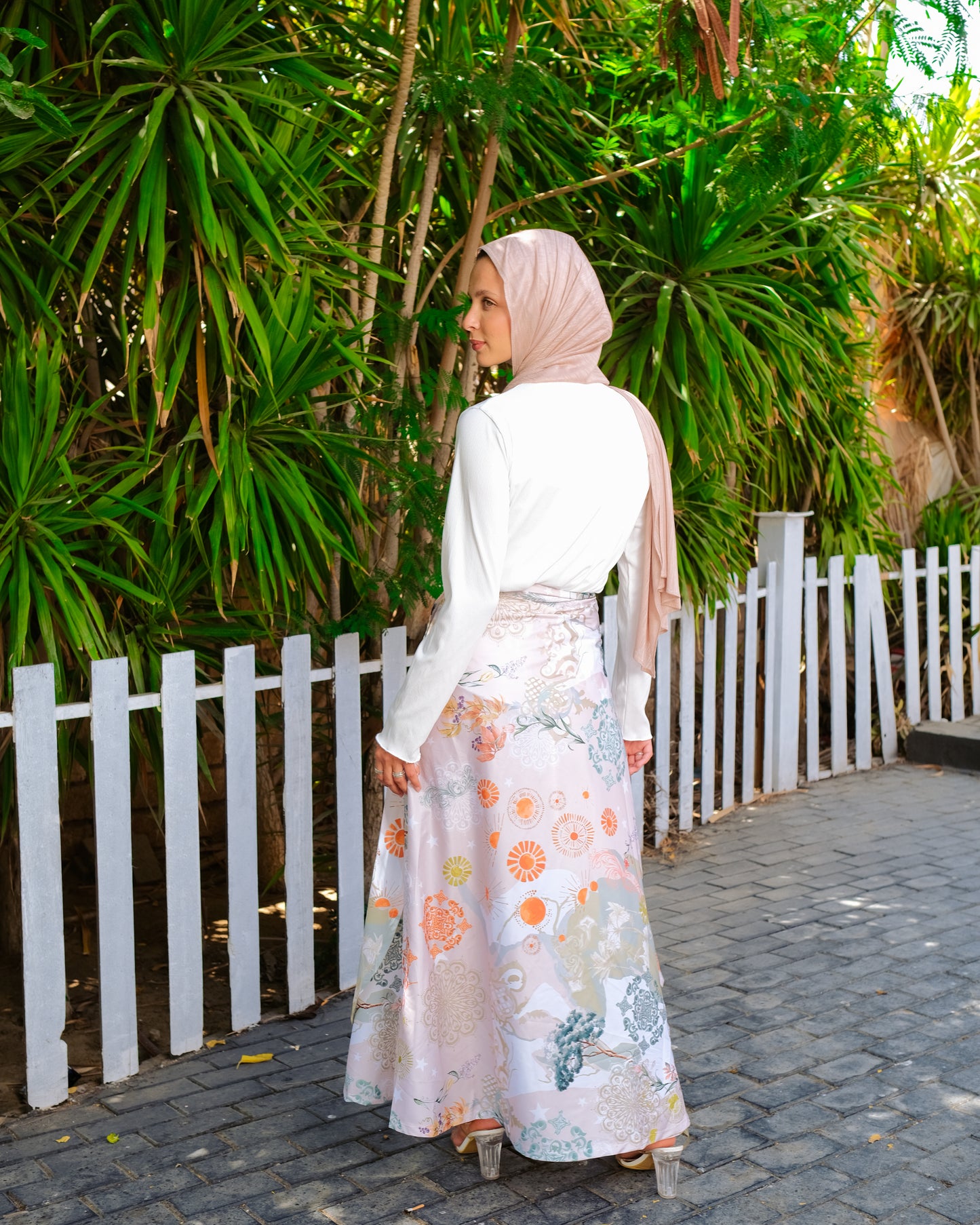 Ocean wonder wrap skirt