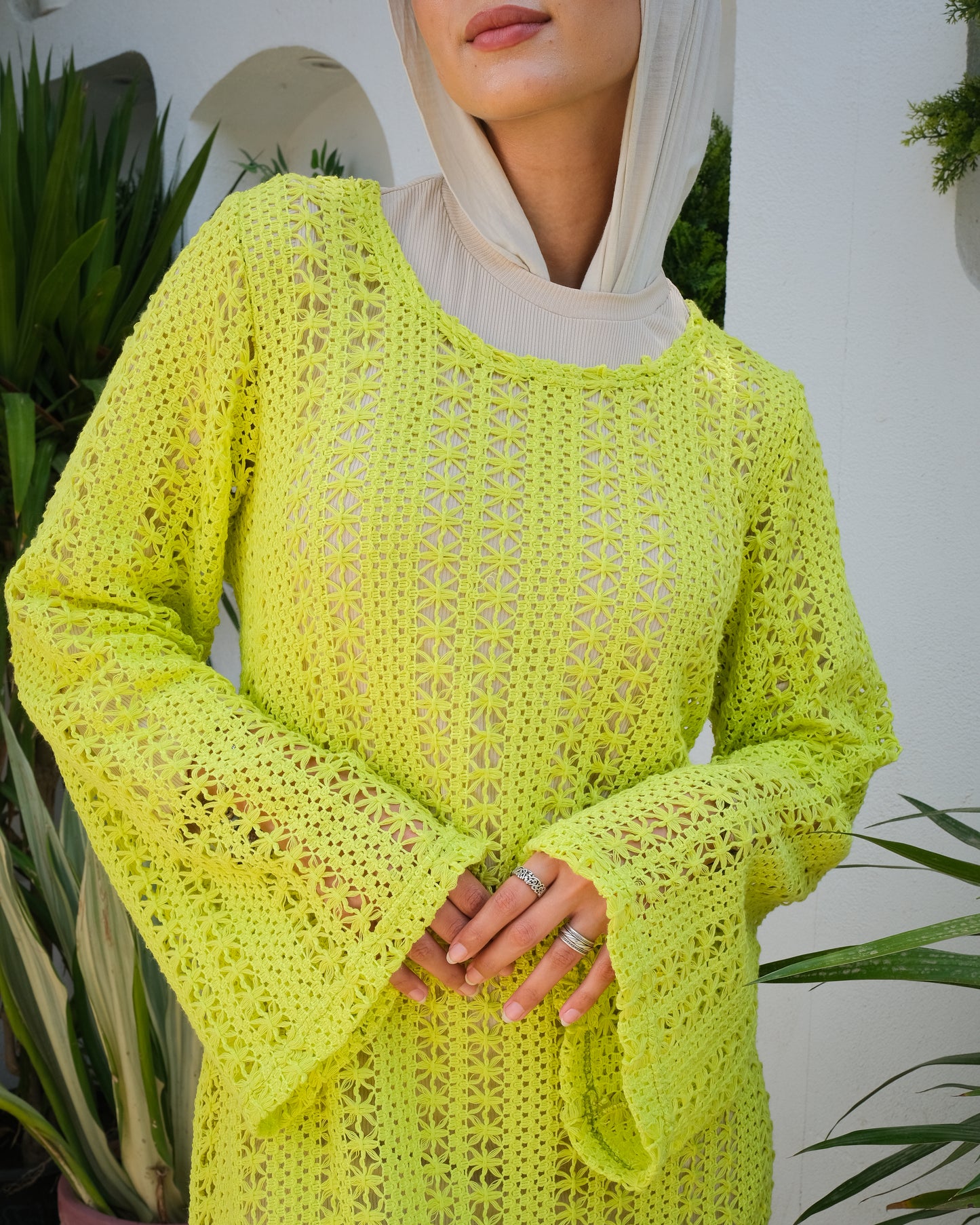 Long Mesh dress