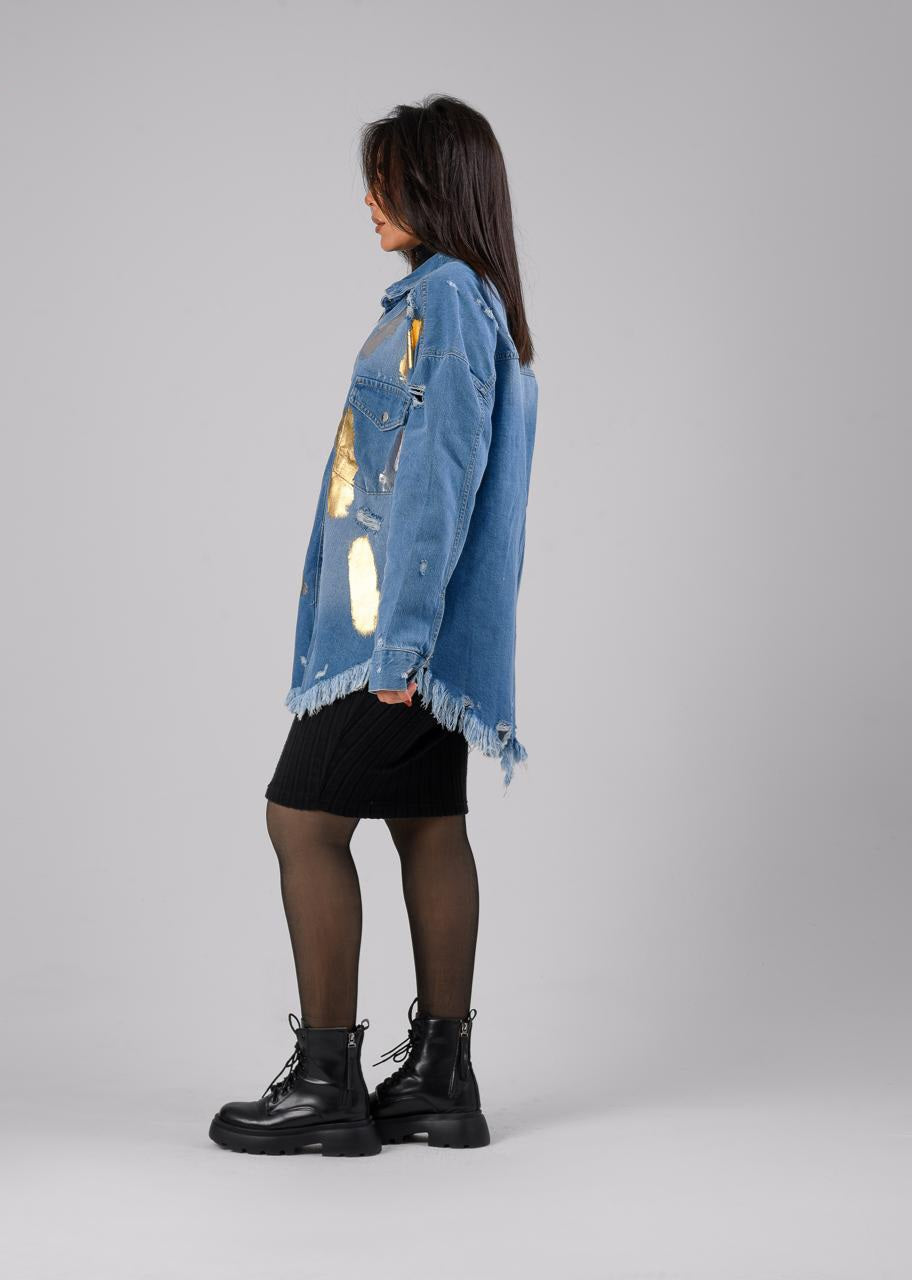 Bling denim shirt