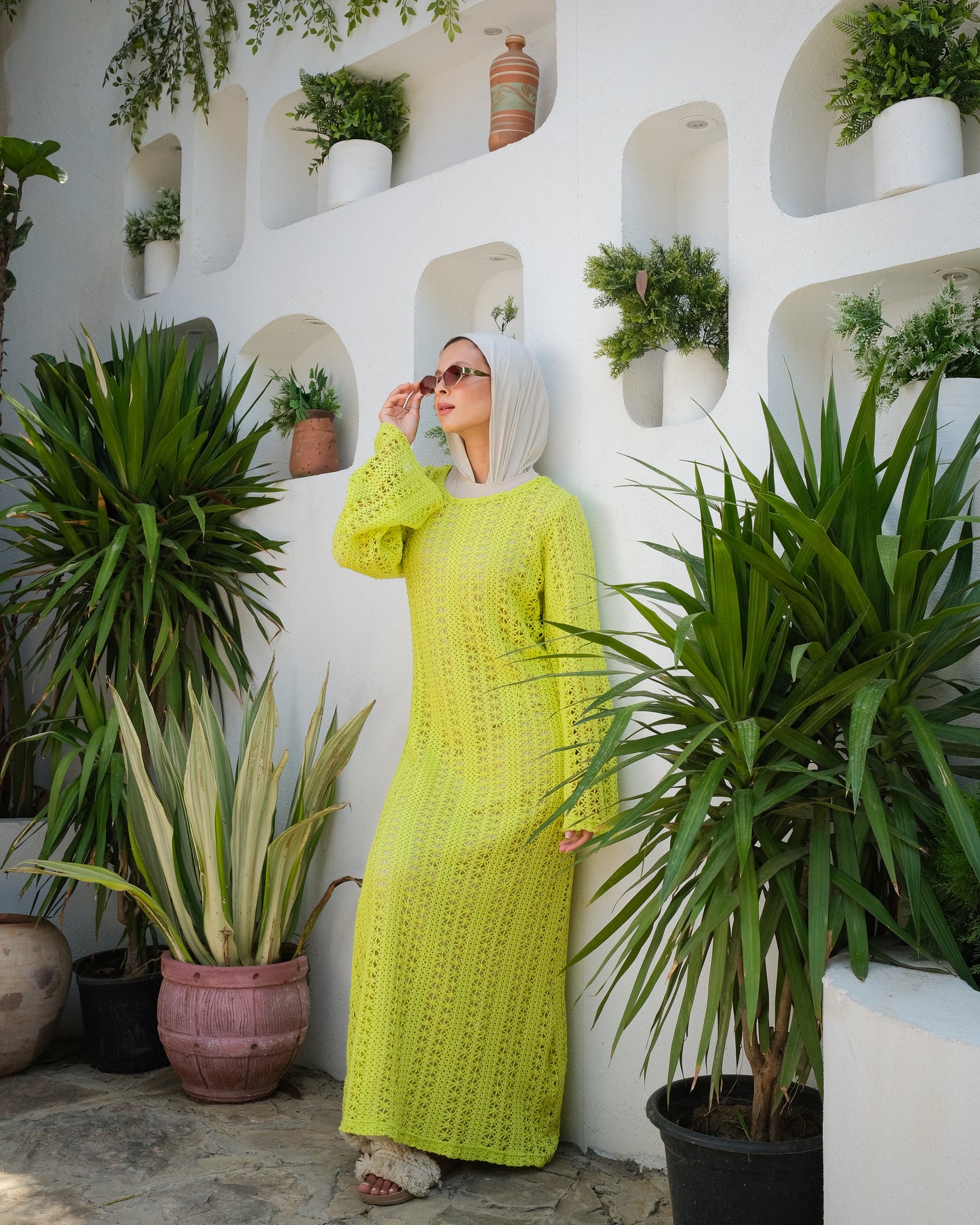Long Mesh dress