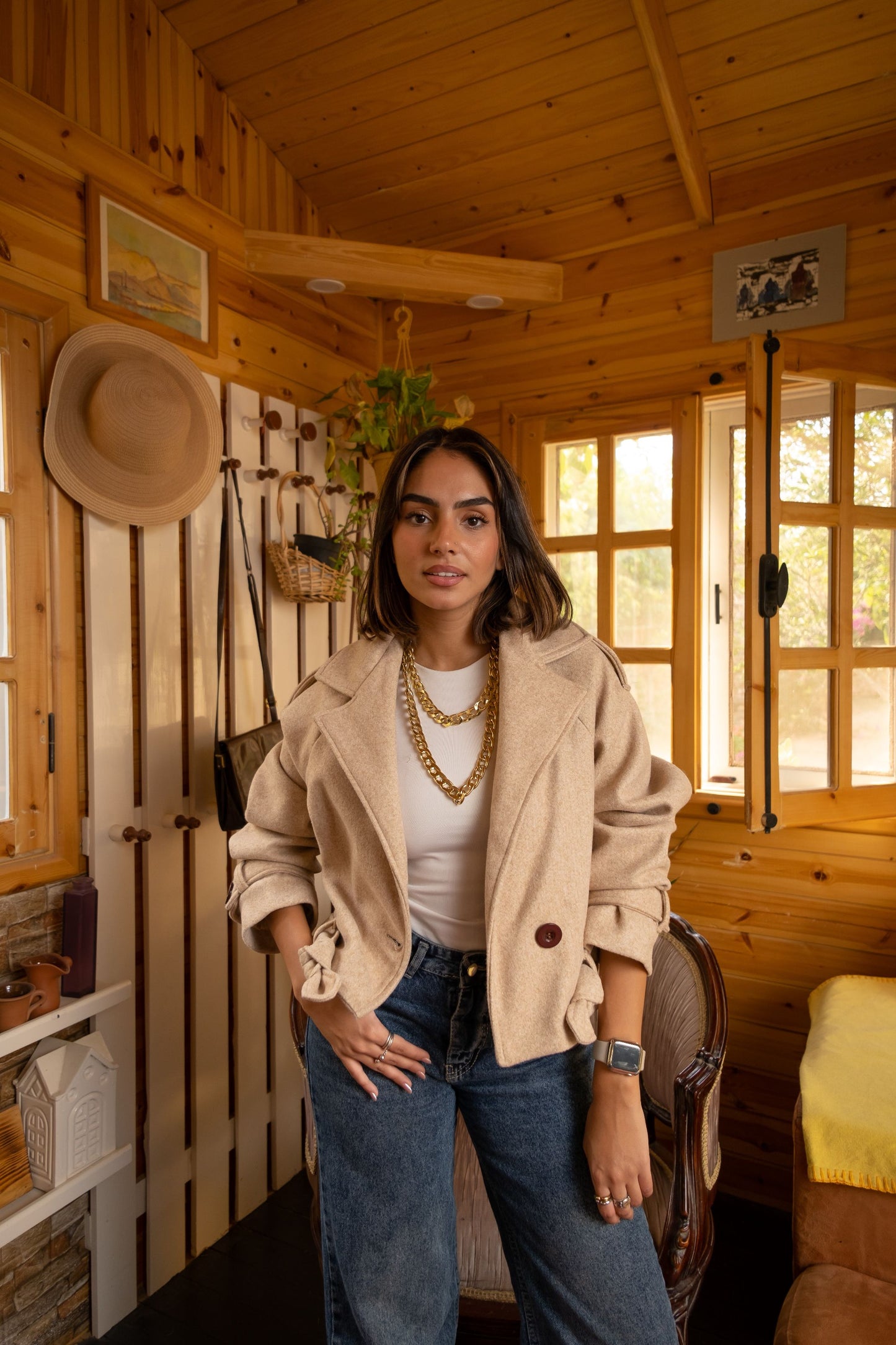 Cropped Broadcloth jacket