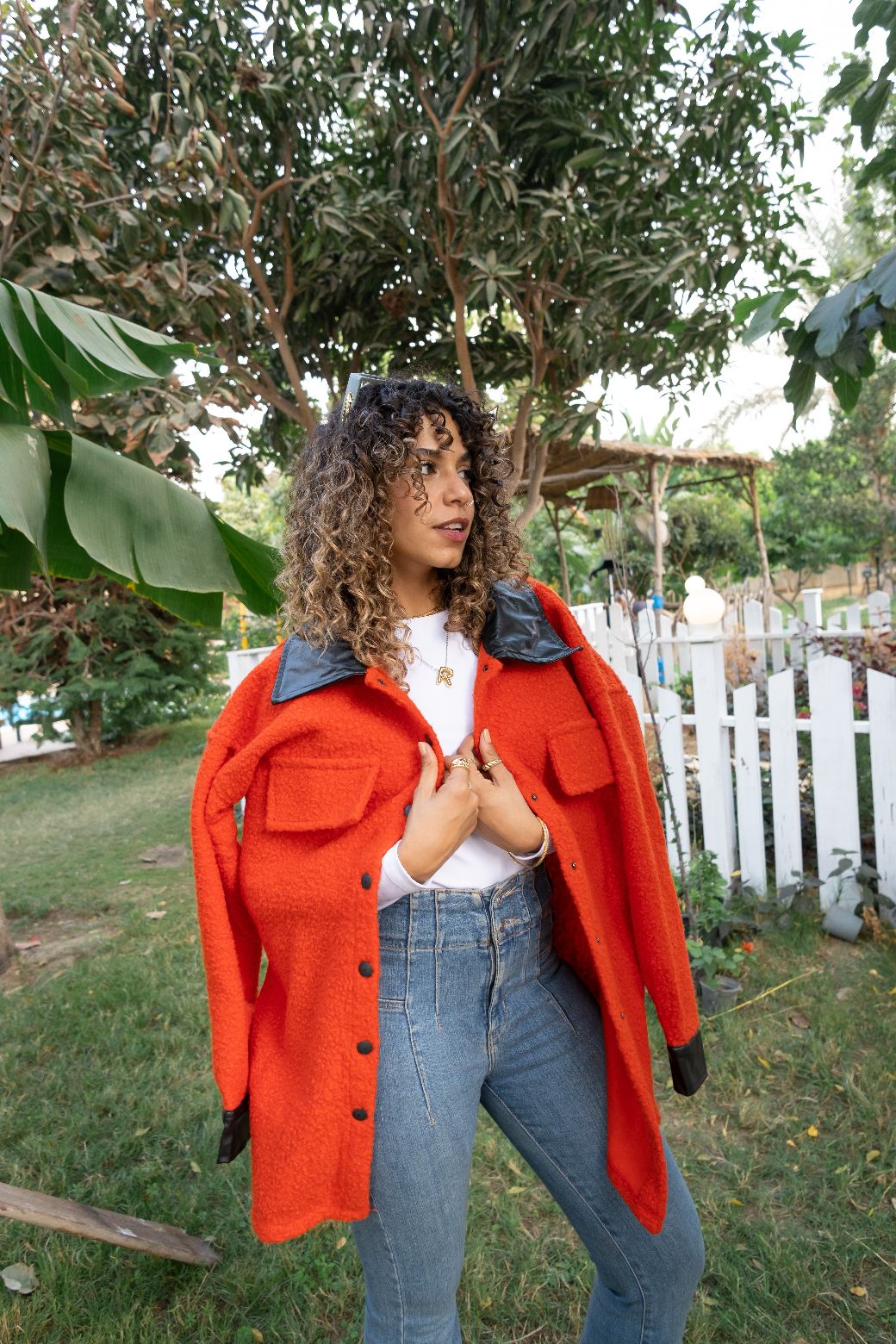 Faux Teddy leather shirt