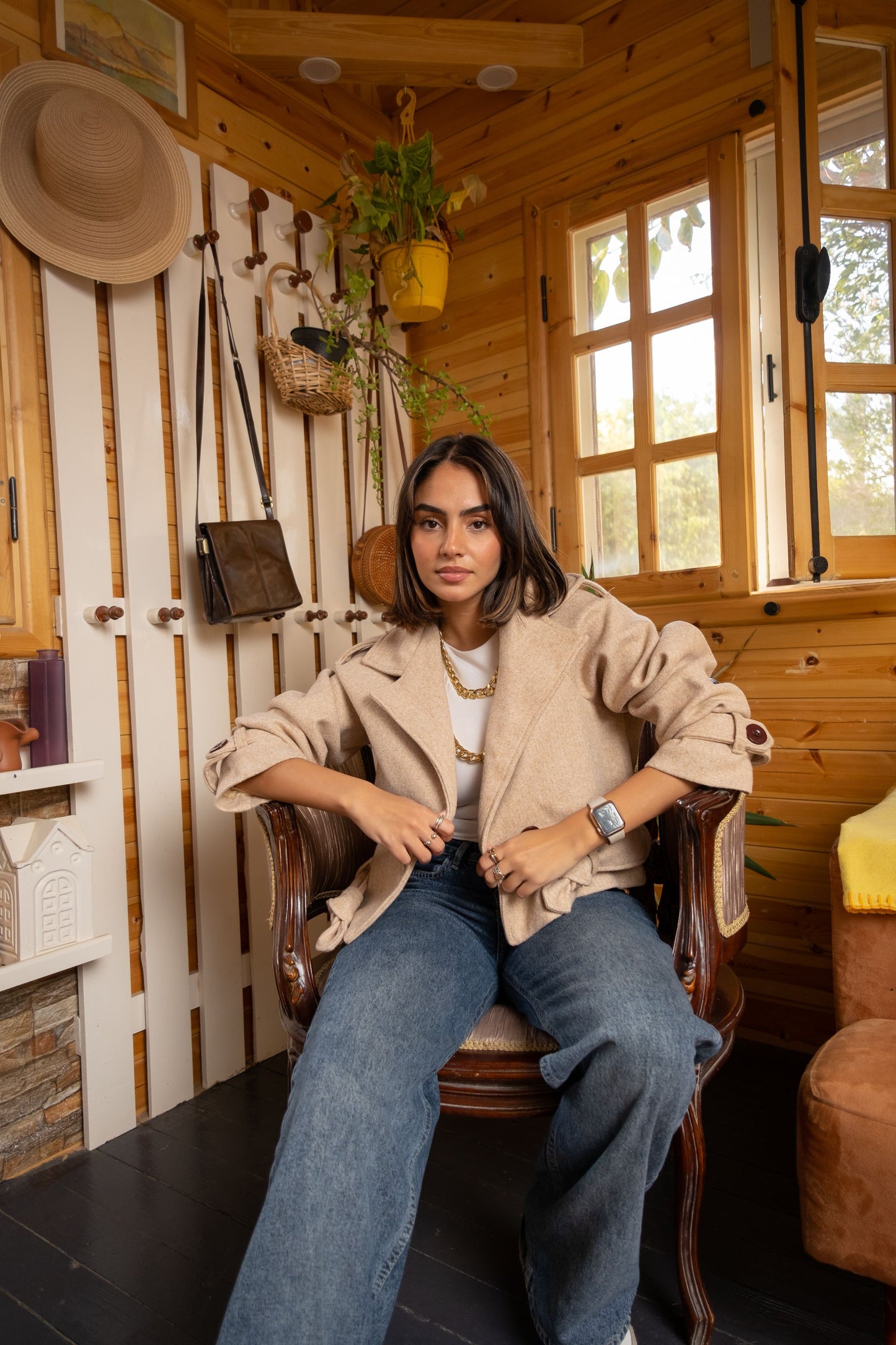 Cropped Broadcloth jacket