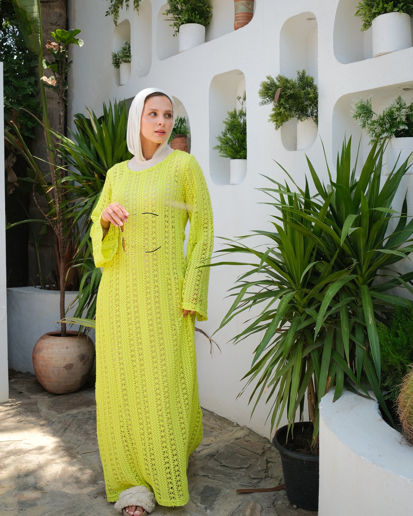 Long Mesh dress