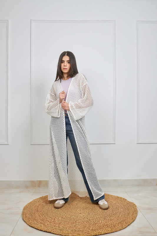 Bohemia kimono in off white
