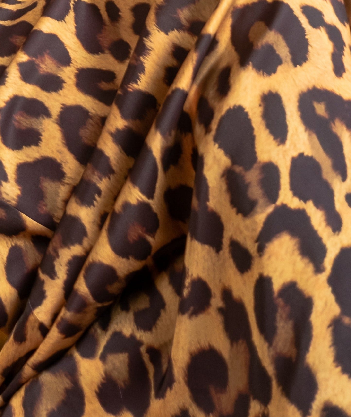 LEOPARD SATIN SKIRT  (pre-order)