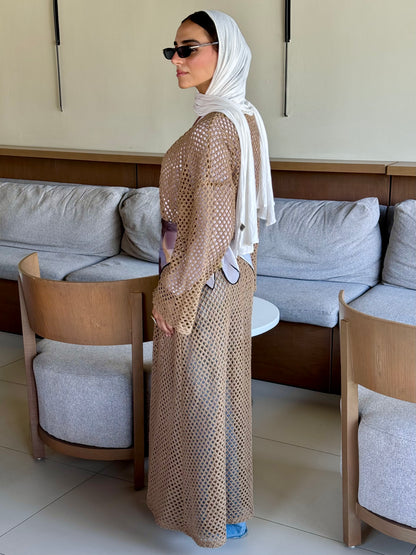 Bohemia kimono in cafe