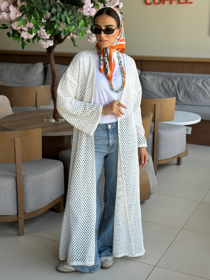 Bohemia kimono in off white