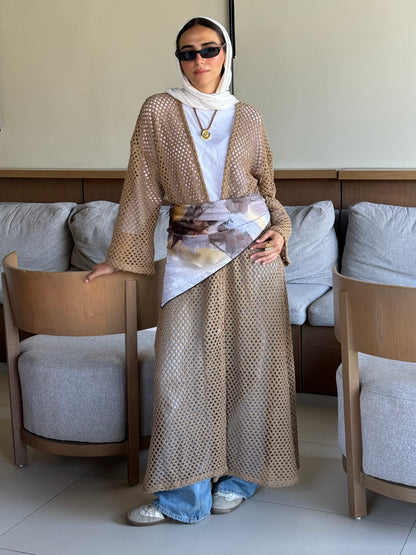 Bohemia kimono in cafe