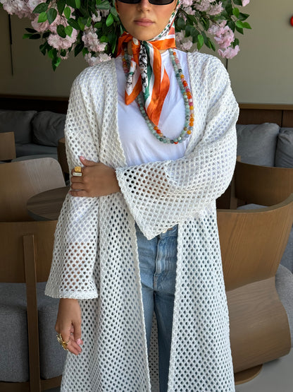 Bohemia kimono in off white