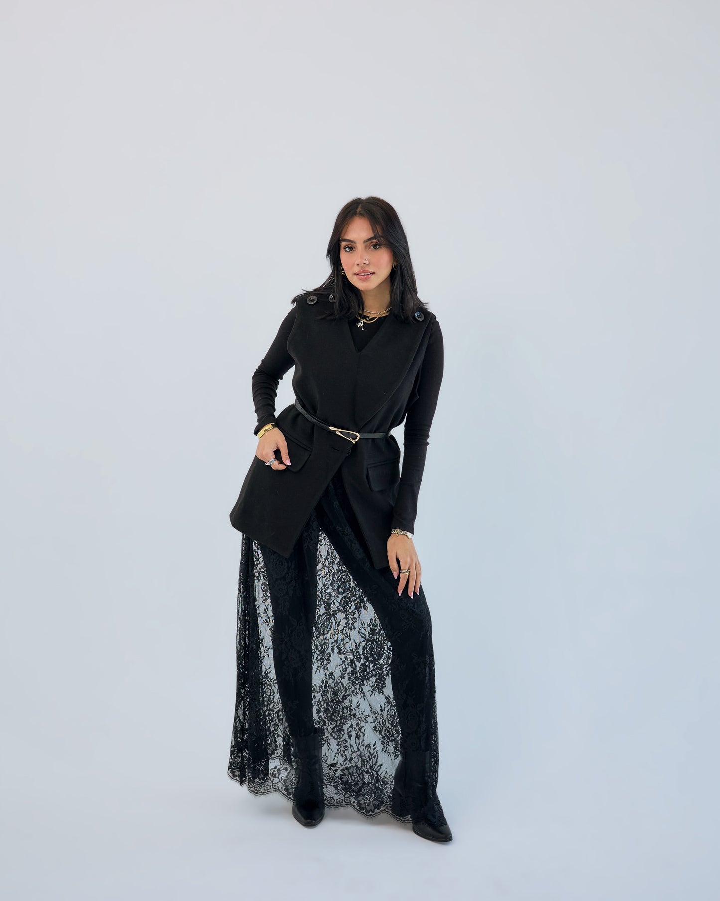 Black Lace Skirt
