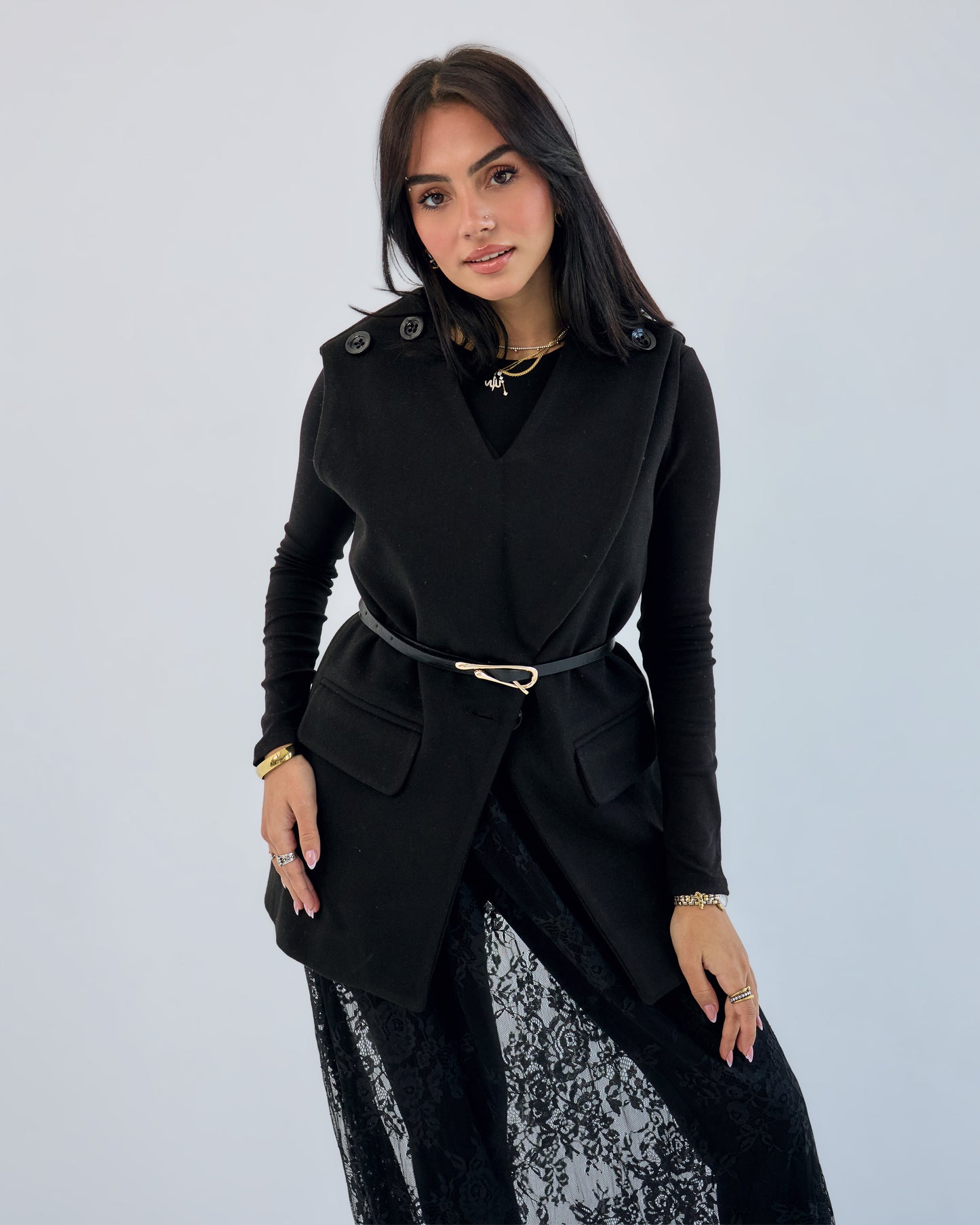 Black Lace Skirt