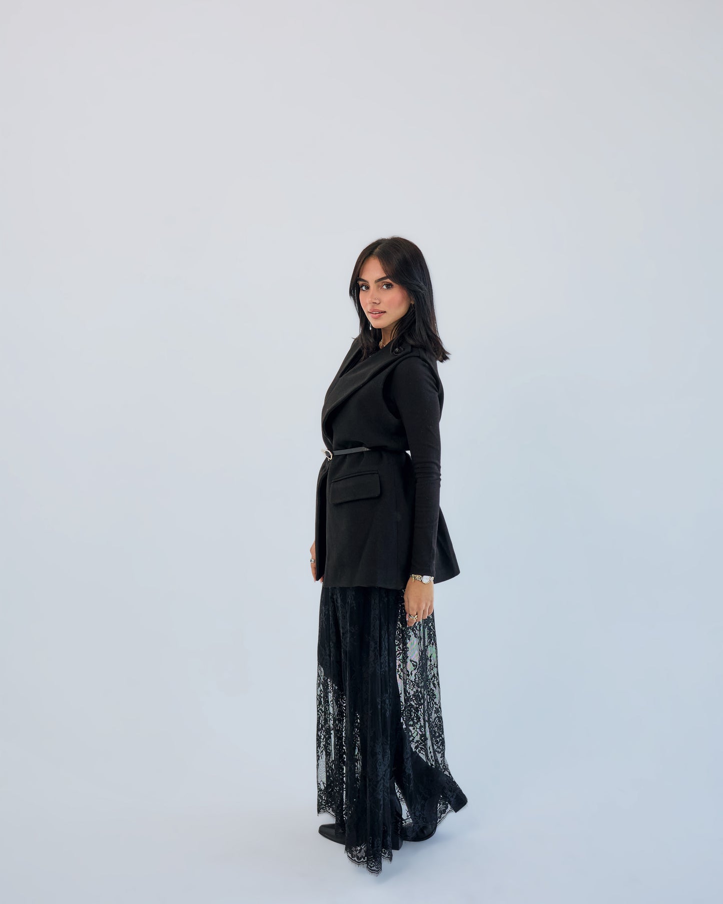 Black Lace Skirt