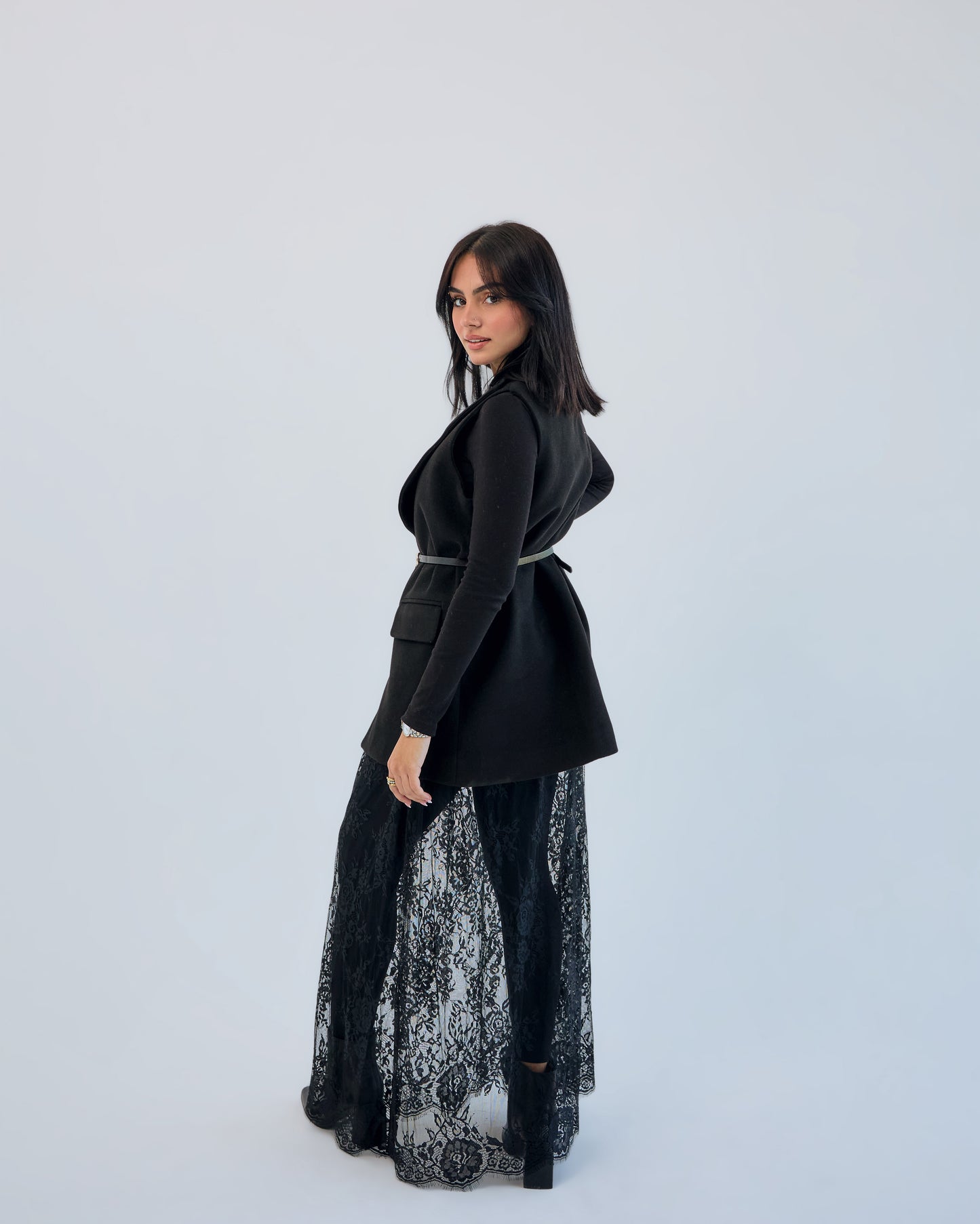Black Lace Skirt
