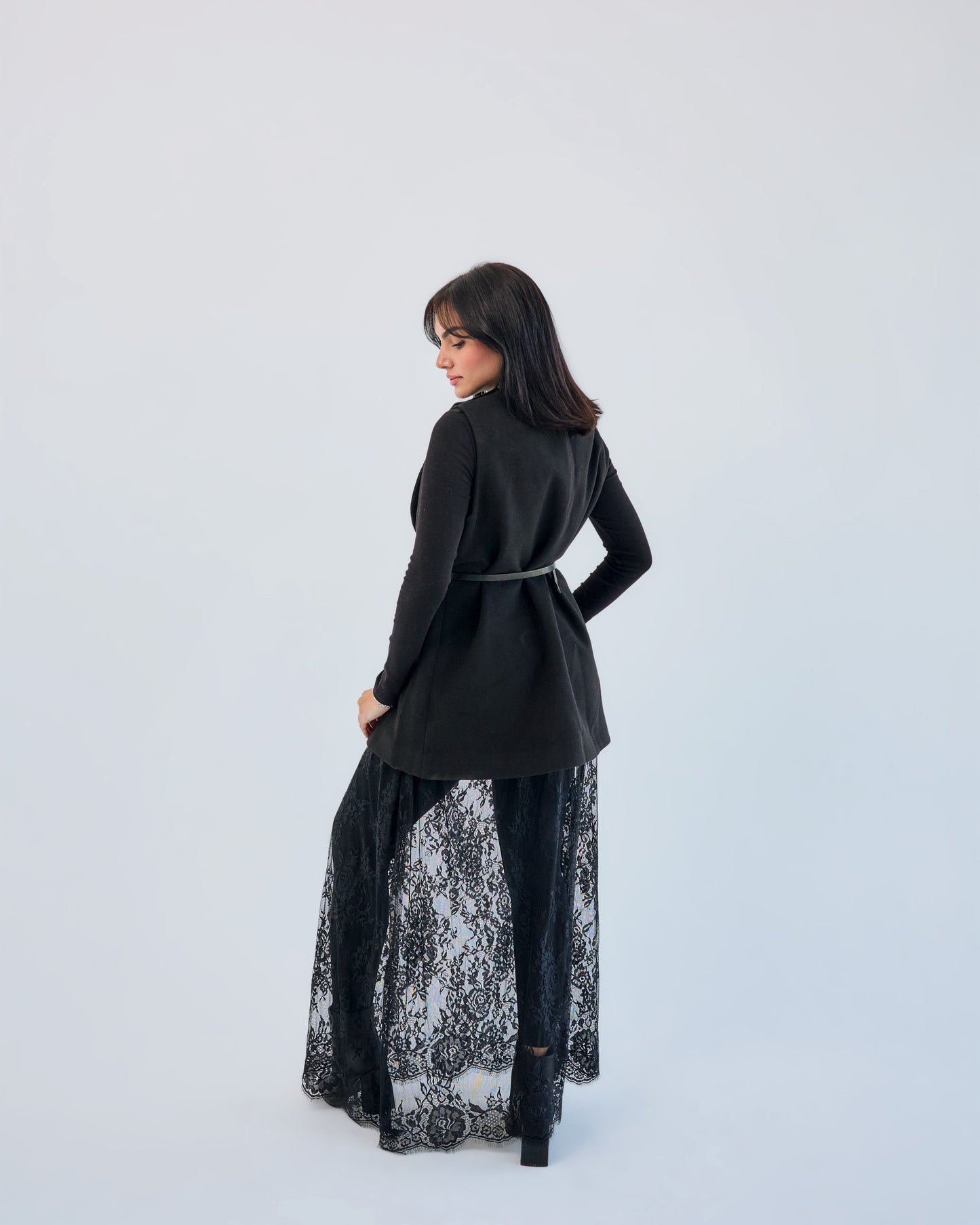 Black Lace Skirt