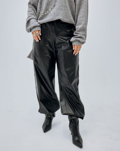 Black Leather Pants