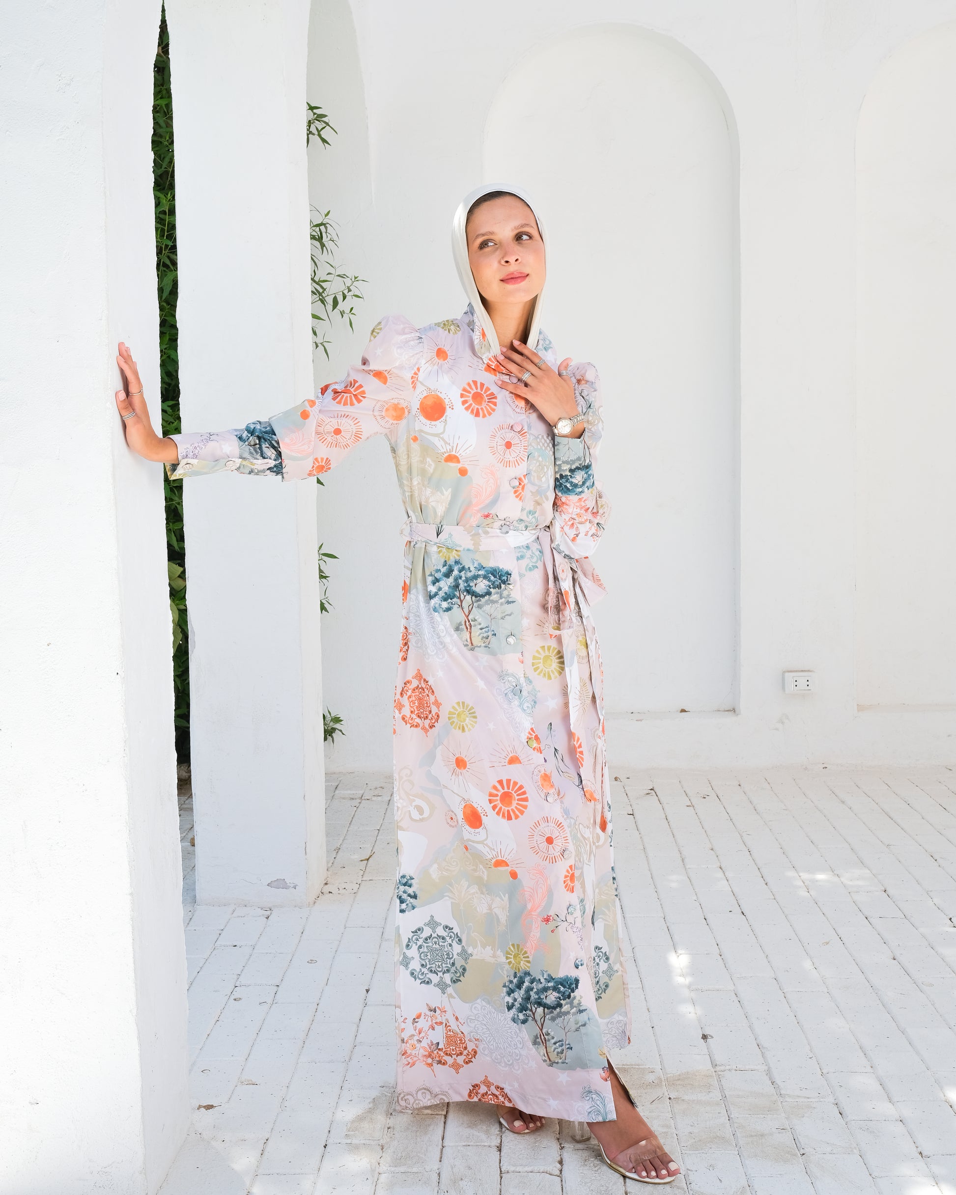 bohemian shirt dress Organic Cotton Shirt Dress with Pockets | Relaxed Button-Down Maxi Dress - Beach Coverup- Bohemian Shirt Dress