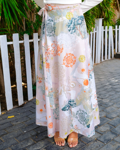 Ocean wonder wrap skirt