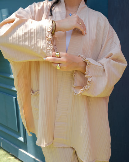 Flared crinkled set